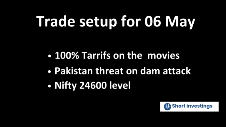 Trade setup for 06 May; Nasdaq 10 straight gain, Putin accept invitation, Nifty 24600 level and more