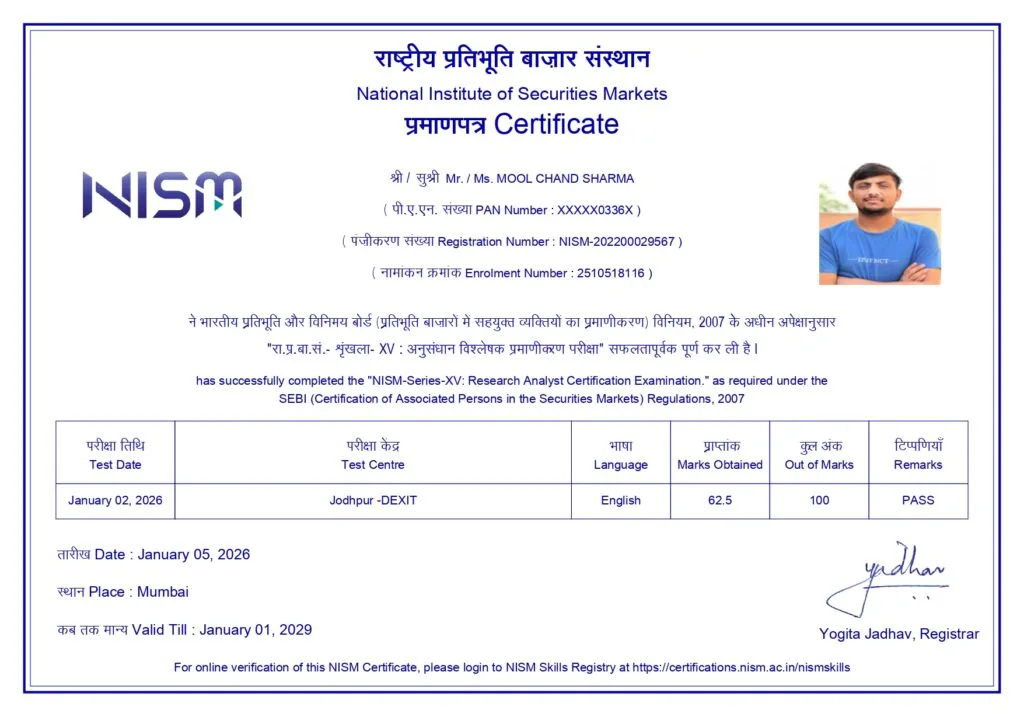 NISM Series XV — Research Analyst