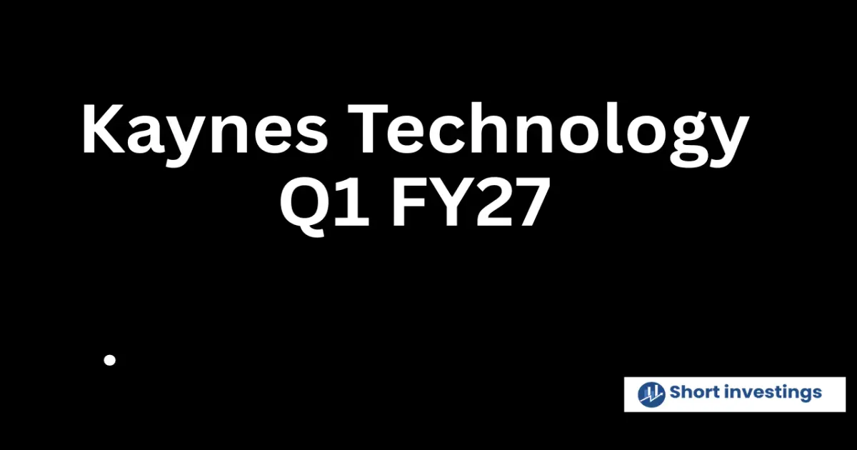 Kaynes Technology Q1 FY27 Results Preview What to Expect After Two Surprising Quarters and a 50% Stock Correction